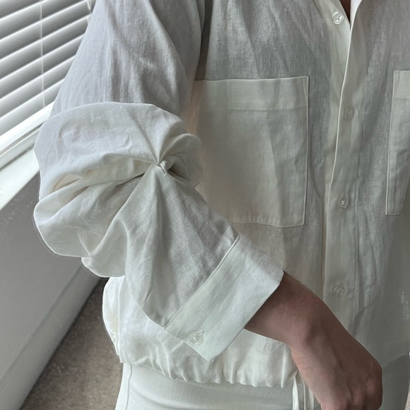 LNA Alpine linen button down medium - Picture 3 of 4